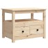 Mesa de centro de madera maciza de pino 71x49x55