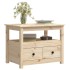 Mesa de centro de madera maciza de pino 71x49x55