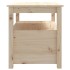Mesa de centro de madera maciza de pino 71x49x55