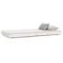 Cama sin colchón madera maciza de pino blanca 80x200