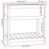Jardinera con estante madera maciza marrón miel 82,5x54x81