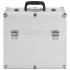 Estuche de maquillaje aluminio plateado 38x23x34
