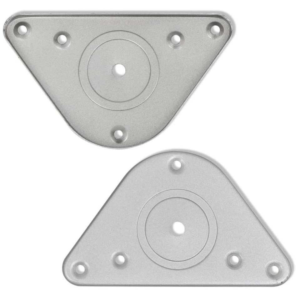 4 Patas de mesa ajustables en alturas 1100 mm color níquel