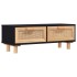 Mesa de centro madera contrachapada y de pino negro 80x40x30