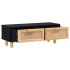 Mesa de centro madera contrachapada y de pino negro 80x40x30