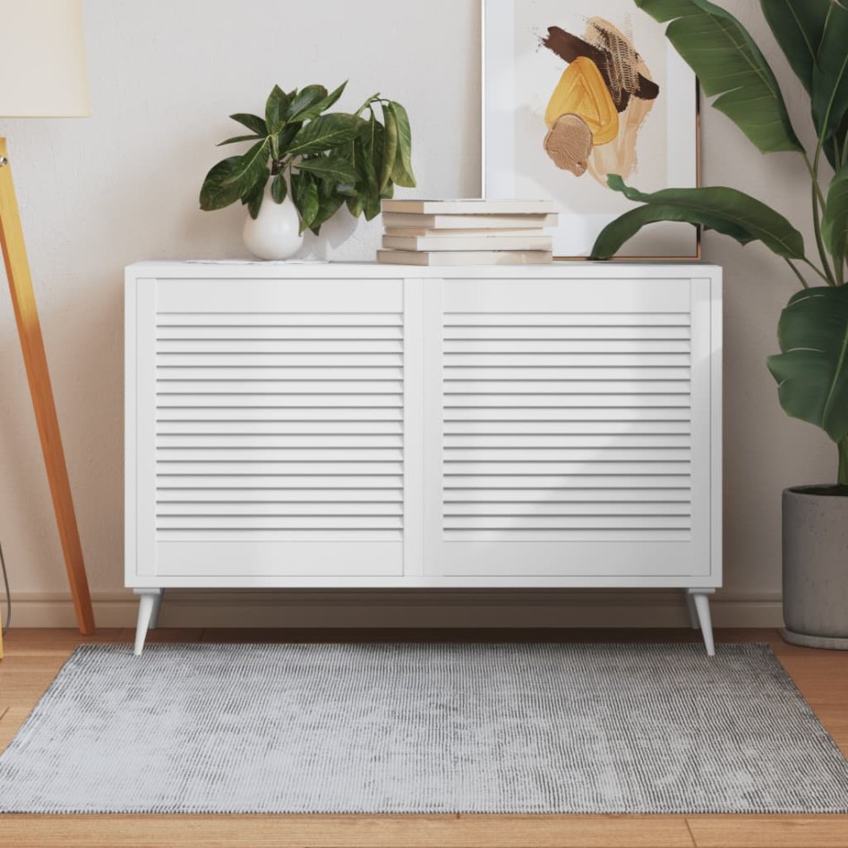 Puerta de armario lamas 2 uds madera pino blanco 61,5x59,4