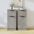 Aparador 2 uds madera contrachapada gris hormigón 30x30x70
