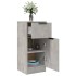 Aparador 2 uds madera contrachapada gris hormigón 30x30x70