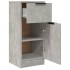 Aparador 2 uds madera contrachapada gris hormigón 30x30x70