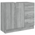 Armario para lavabo madera contrachapada gris Sonoma
