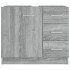 Armario para lavabo madera contrachapada gris Sonoma