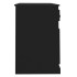 Escritorio con cajón madera contrachapada negro 115x50x75