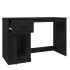 Escritorio con cajón madera contrachapada negro 115x50x75