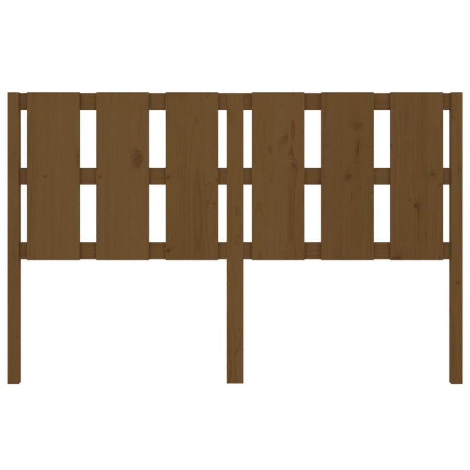 Cabecero de cama madera maciza pino marrón miel 155,5x4x100