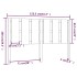 Cabecero de cama madera maciza pino marrón miel 155,5x4x100