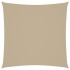 Toldo de vela cuadrado tela Oxford beige 4,5x4,5