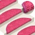 Alfombras de peldaños de escalera 15 uds rosa 56x17x3