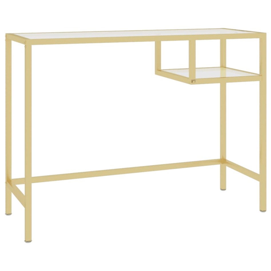 Escritorio de vidrio templado transparente 100x36x74