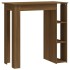 Mesa alta con estante marrón roble 102x50x103,5