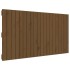 Cabecero cama pared madera maciza pino marrón miel
