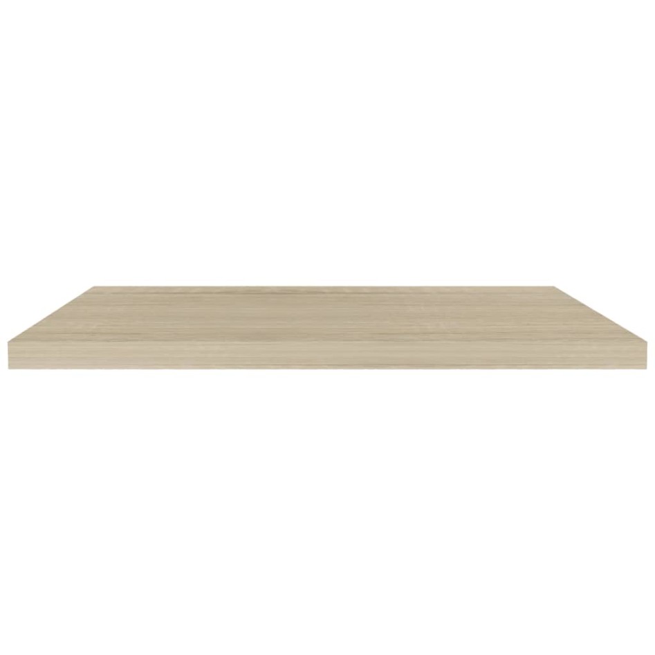 Estantes flotantes de pared 4 uds MDF roble 90x23,5x3,8