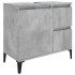 Armario de baño madera contrachapada gris hormigón 65x33x60