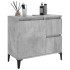Armario de baño madera contrachapada gris hormigón 65x33x60