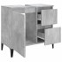 Armario de baño madera contrachapada gris hormigón 65x33x60