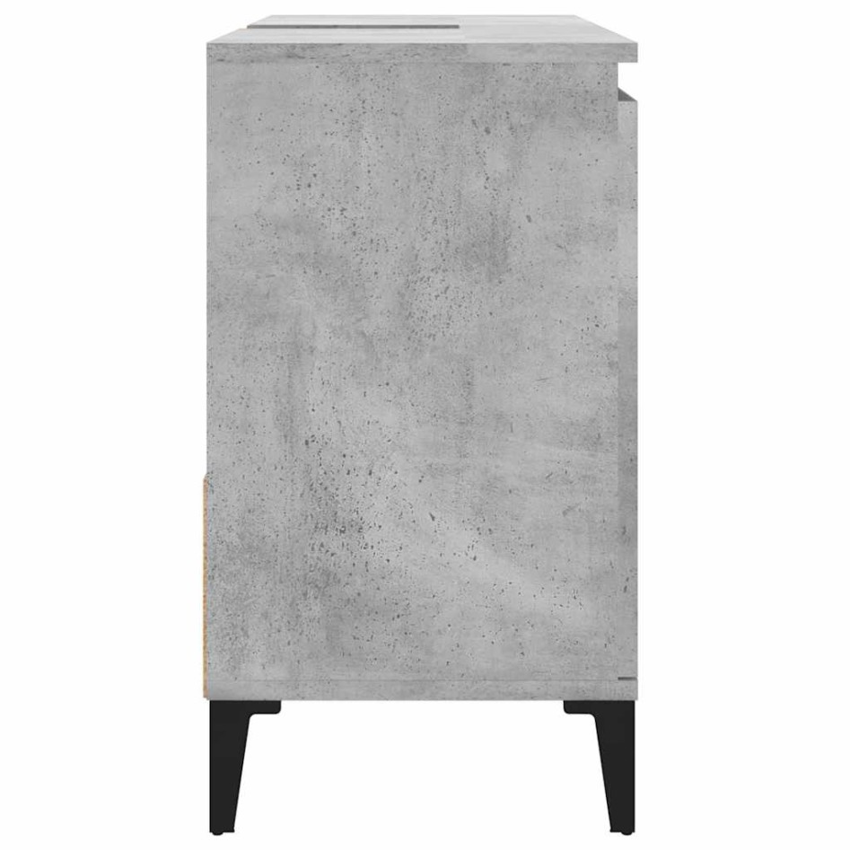 Armario de baño madera contrachapada gris hormigón 65x33x60