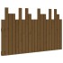 Cabecero cama pared madera maciza pino marrón miel