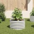 Arriate de acero galvanizado plateado 80x80x44