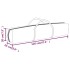 Carpa para fiestas plegable color crema 2x2