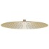 Cabezal de ducha redondo efecto lluvia acero inox dorado 40