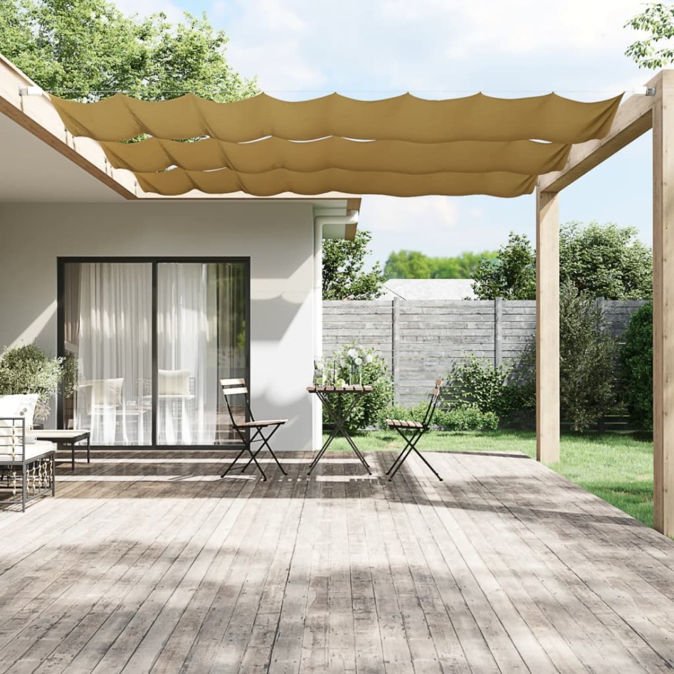 Toldo vertical beige 100x1200 cm tela