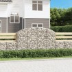 Cesta gaviones forma arco hierro galvanizado 200x30x120/140 cm