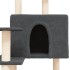 Rascador para gatos con postes de sisal gris oscuro 153