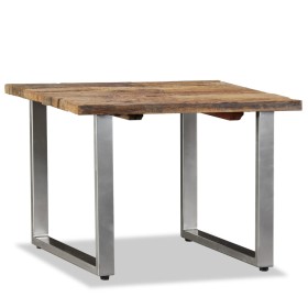 Mesa de centro de madera maciza reciclada 55x55x40