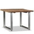 Mesa de centro de madera maciza reciclada 55x55x40