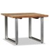 Mesa de centro de madera maciza reciclada 55x55x40