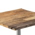 Mesa de centro de madera maciza reciclada 55x55x40