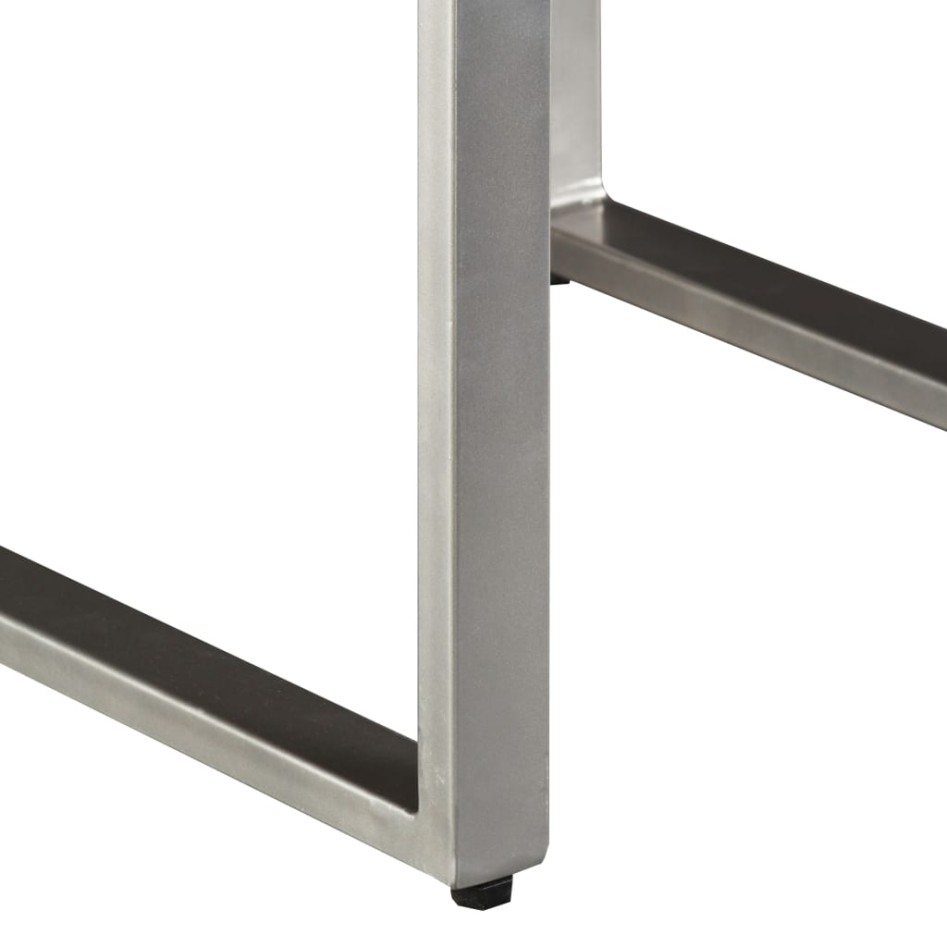 Mesa de centro de madera maciza reciclada 55x55x40