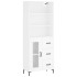 Aparador alto madera contrachapada blanco 69,5x34x180