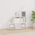 Estantería forma de escalera madera contrachapada blanco
