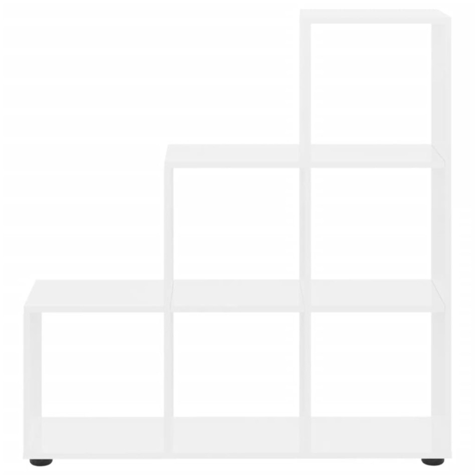 Estantería forma de escalera madera contrachapada blanco