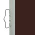 Toldo lateral retráctil para patio marrón 140x300