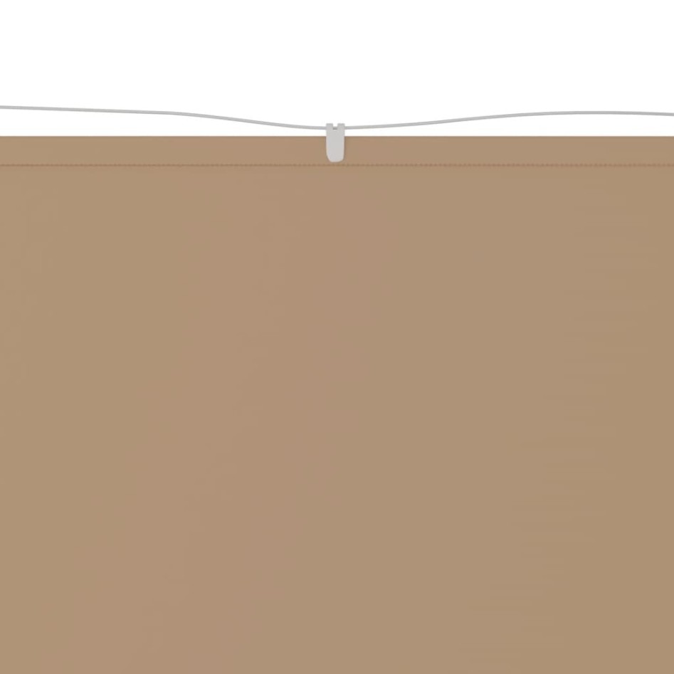 Toldo vertical tela oxford gris taupé 60x1200