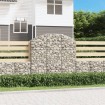 Cesta gaviones forma arco hierro galvanizado 150x30x140/160 cm