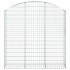 Cesta gaviones forma arco hierro galvanizado 150x30x140/160