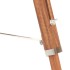 Lámpara de trípode madera maciza de teca marrón y gris 141