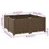 Arriate de polipropileno 80x80x38